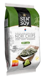 Chipsy z nori wasabi bezglutenowe 4,5g SEN SOY
