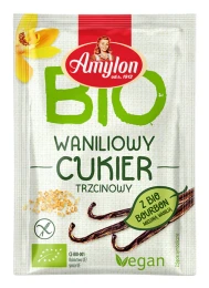 Cukier trzcinowy z wanilią bourbon bezglutenowy BIO 8 g Amylon
