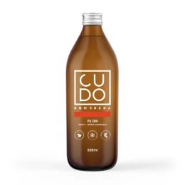 CUDO Kombucha Pu Erh jabłko i skórka pomarańczowa 500 ml